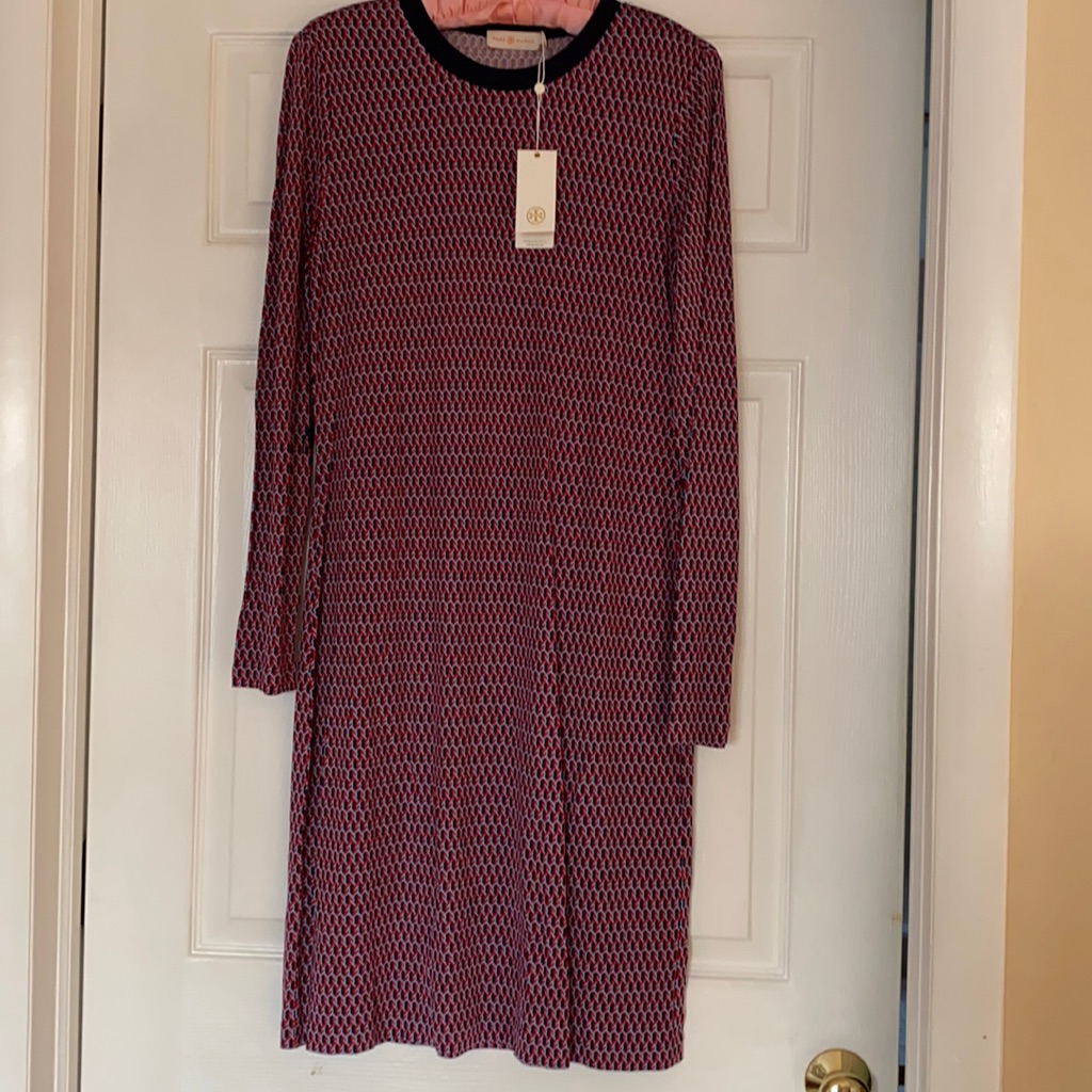 Nwt Authentic Tory Burch Musee Dress Size 10 Missing Belt